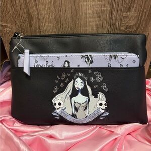 Primark Corpse Bride Black & White Zip Pouch Set